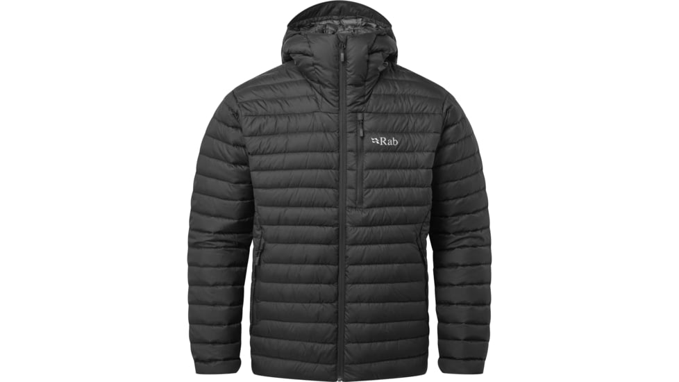 Rab Microlight Alpine Jacket - Men's, Black, Extra Small, QDB-12-BL-XS