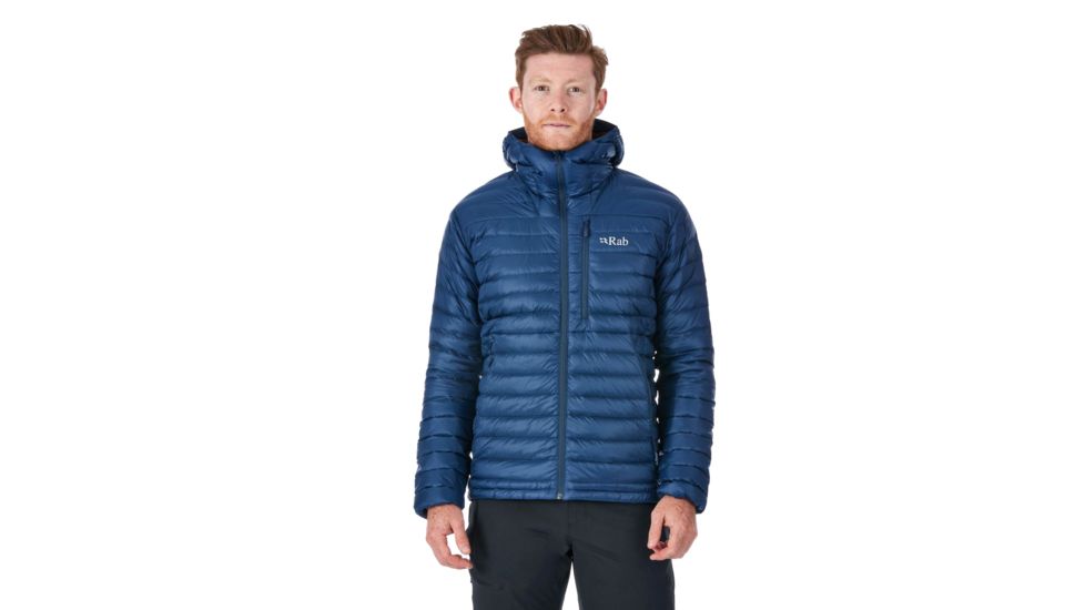 Rab Microlight Alpine Jacket - Men's, Deep Ink/Footprint, Extra Large, QDA-90-DI-XL