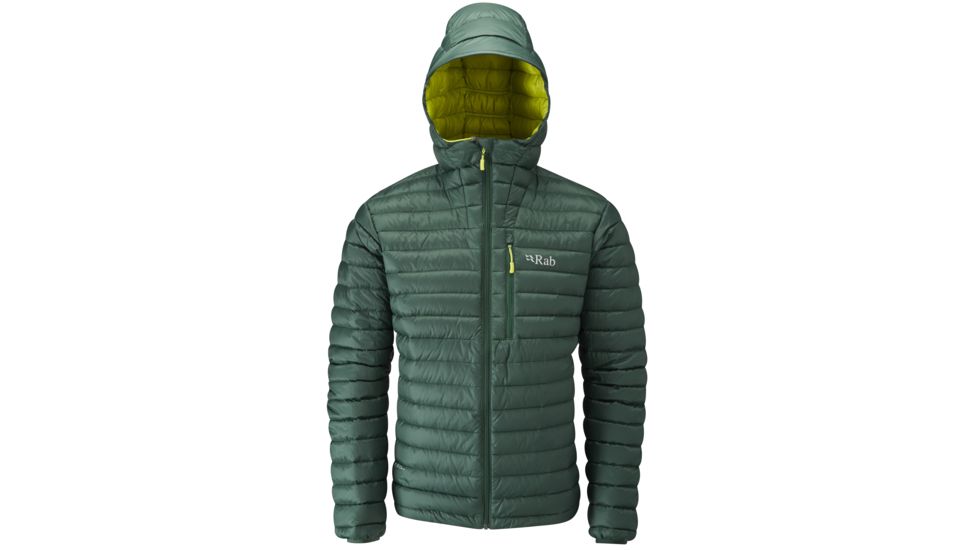 Rab Microlight Alpine Jacket - Mens-Fir/Lime-Small