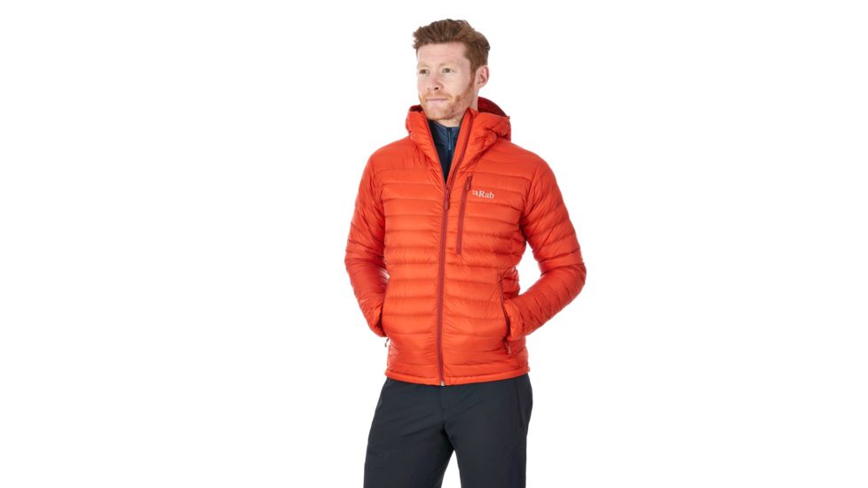 Rab Microlight Alpine Jacket - Men's, Firecracker/Red Clay, 2XL, QDA-90-FC-XXL