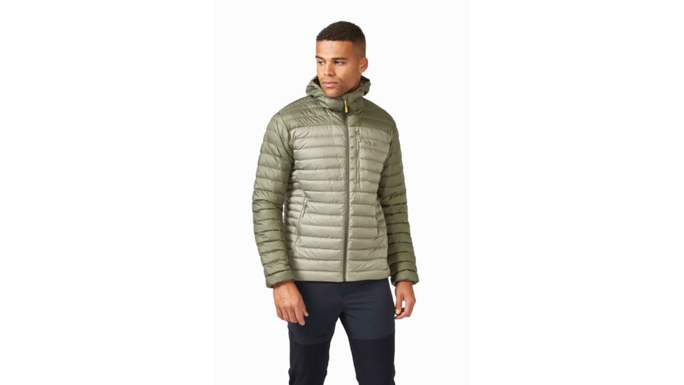 Rab Microlight Alpine Jacket - Mens, Light Khaki/Stone, Small, QDB-12-LKS-SML
