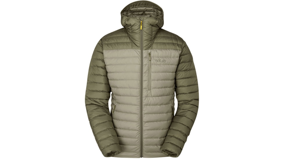 Rab Microlight Alpine Jacket - Mens, Light Khaki/Stone, Small, QDB-12-LKS-SML