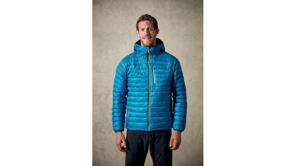 Rab Microlight Alpine Jacket - Mens, Merlin/ Mimosa, 2X Large, QDA-62-ME-XXL
