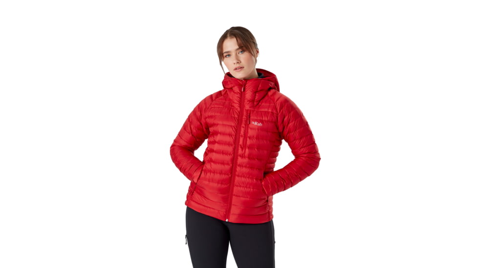 Rab Microlight Alpine Jacket - Women's, 10 UK, Ascent Red, QDB-13-AS-10