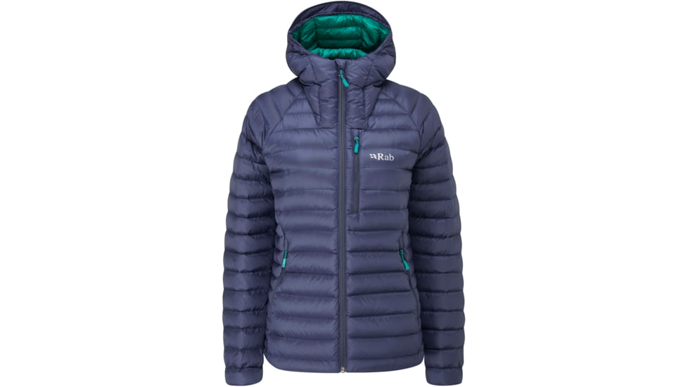 Rab Microlight Alpine Jacket - Women's, 8 UK, Deep Ink/Atlantis, QDB-13-DI-08