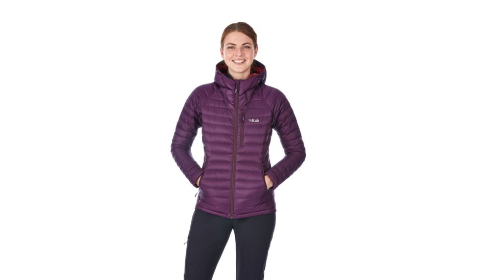 Rab Microlight Alpine Jacket - Women's, 8 UK, Eggplant/Rococco, QDA-92-EG-08