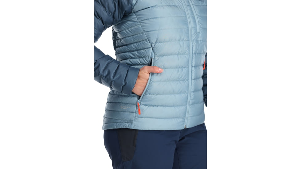 Rab Microlight Alpine Jacket - Women's, 8 UK, Orion Blue/Citadel, QDB-13-OBC-08