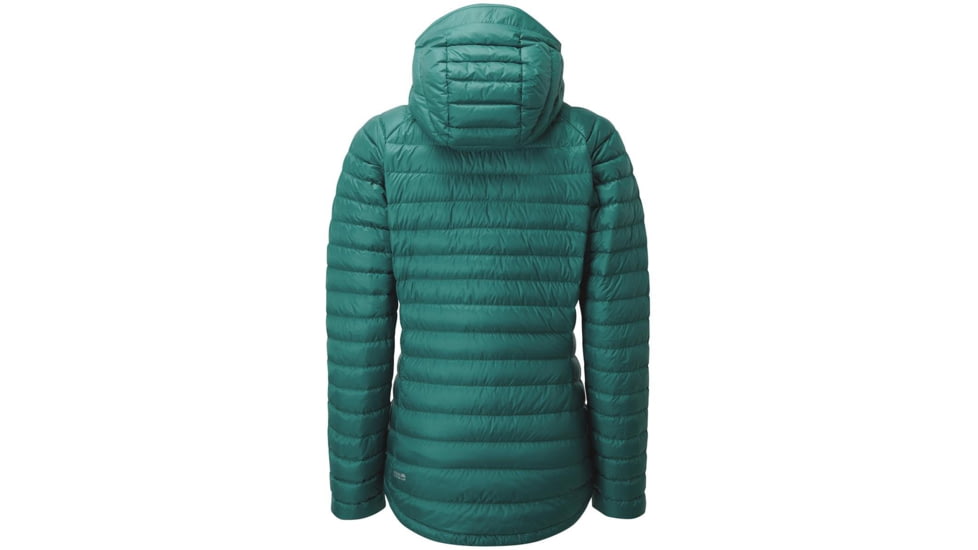 Rab Microlight Alpine Long Jacket - Women's, Atlantis/Cascade, Medium, QDA-93-AT-12