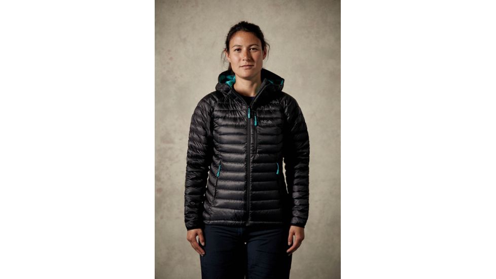 Rab Microlight Alpine wmns, Black/Tasman, UK12/ US M QDA-65-BL-12-DEMO