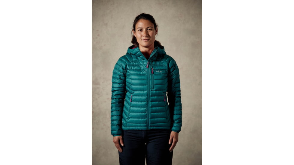 Rab Microlight Alpine wmns, Spruce/ Peony, UK10/ US S QDA-65-SC-10-DEMO
