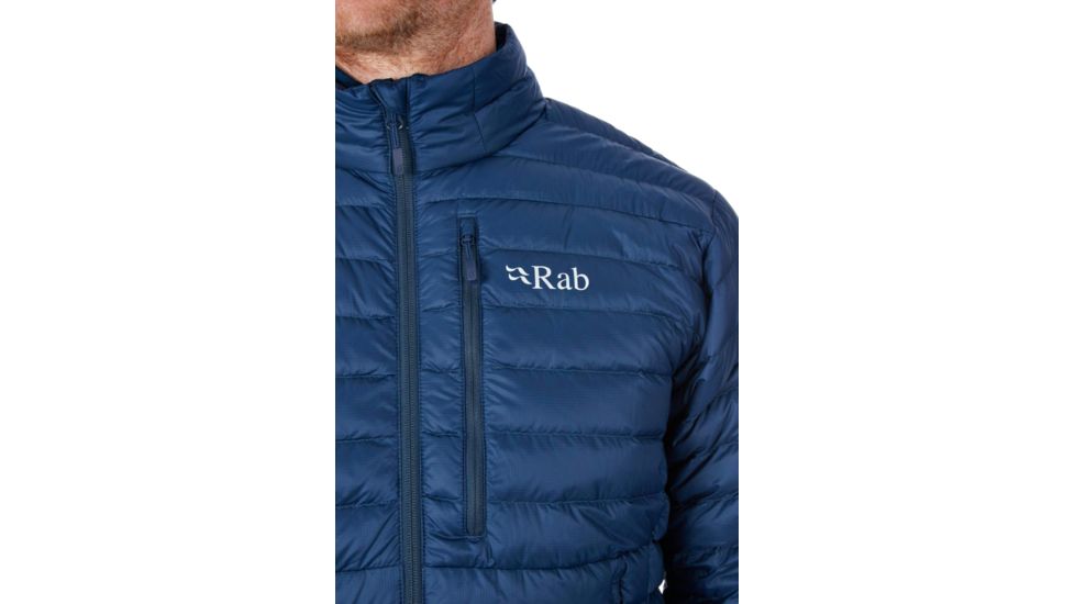 Rab Microlight Jacket - Mens, Deep ink/Footprint, Medium, QDA-94-DI-M