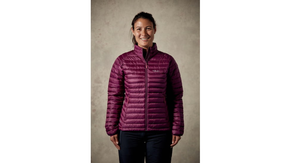 Rab Microlight Jacket - Women's, Berry/ Tayberry, 16, QDA-66-BY-16
