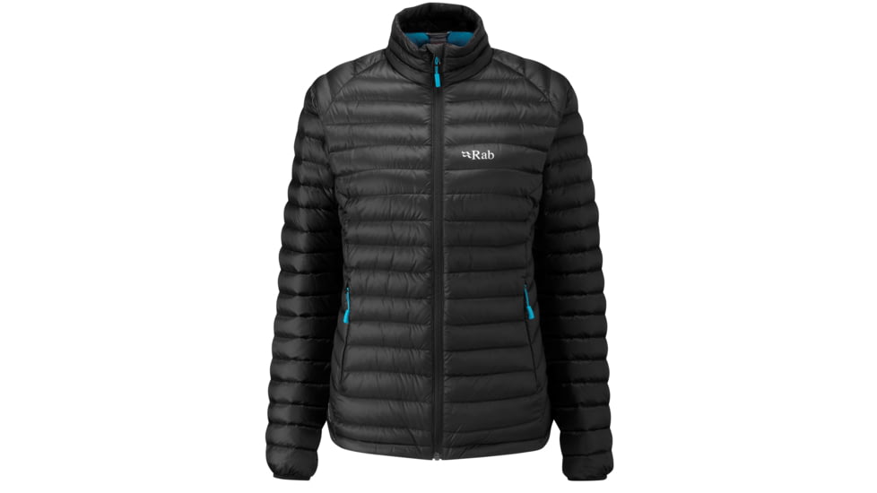 Rab Microlight Jacket - Women's, Black/Tasman, Large, BLACK-TASMAN-LARGE