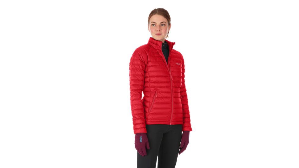 Rab Microlight Jacket - Womens, Ruby/Crimson, 14, QDA-95-RU-14