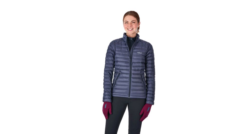 Rab Microlight Jacket - Womens, Steel/Passata, 12, QDA-95-ST-12