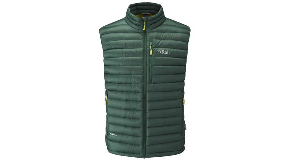 Rab Microlight Vest - Men's, Fir/Lime, 2XL