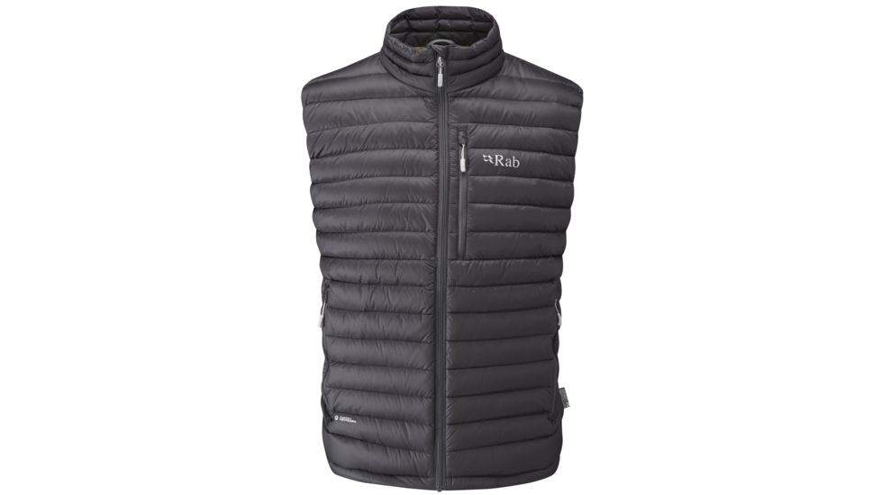 Rab Microlight Vest - Men's, Black/Shark, Medium