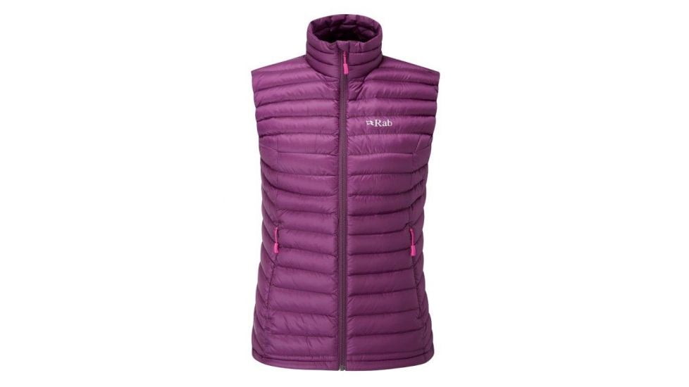 Rab Microlight Vest - Women's, Berry/ Tayberry, 16, QDA-67-BY-16