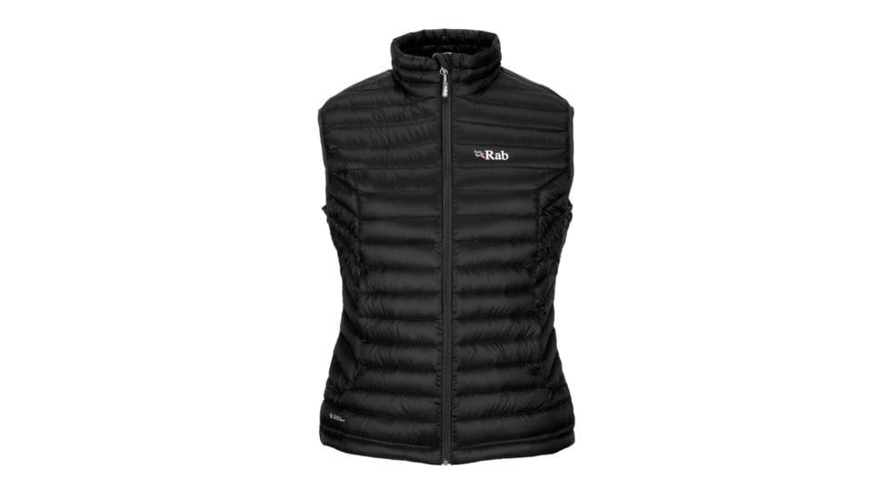 Rab Microlight Vest - Women's, Black, XS, 8, QDA-58-BL-08