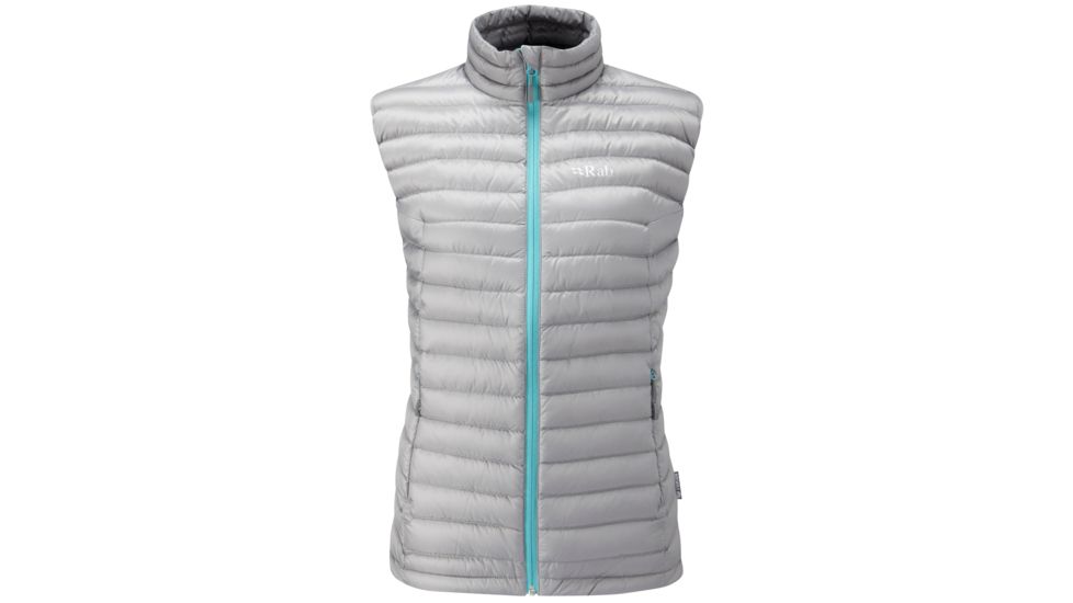 Rab Microlight Vest - Women's, Gargoyle/Sargasso, XS, 8, QDA-67-GG-08