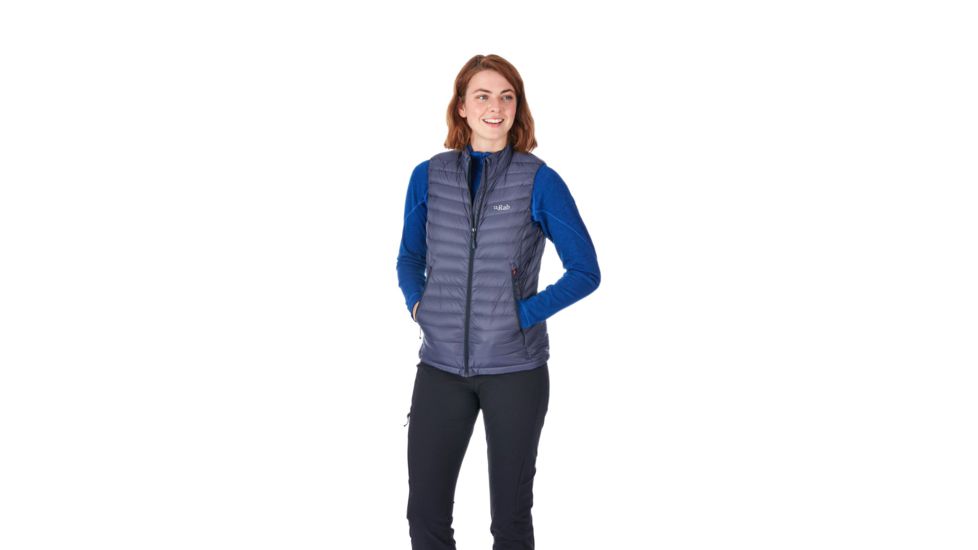 Rab Microlight Vest - Women's, Steel/Passata, Extra Large, QDA-97-ST-16