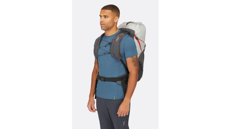 Rab Muon 40 Daypack, Pewter/Graphene, Medium, QAP-49-PEG-MED