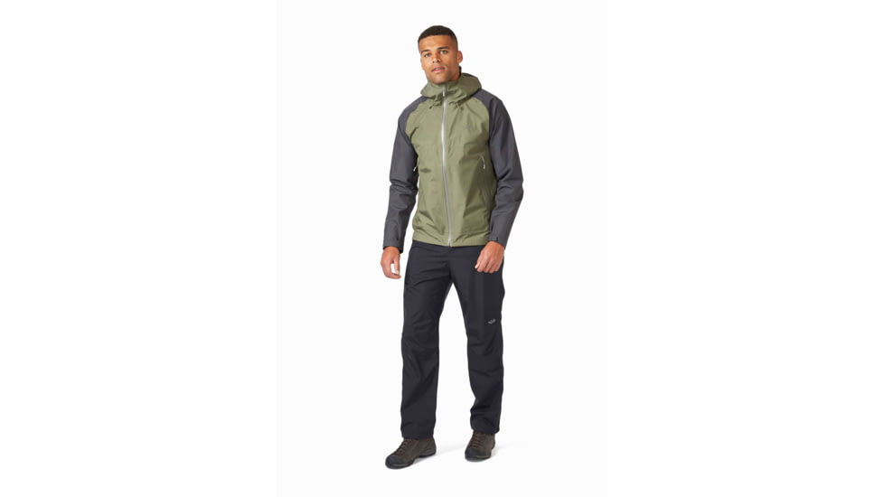 Rab Namche Paclite Jacket - Men's, Graphene/Light Khaki, Large, QWH-59-GLK-LRG