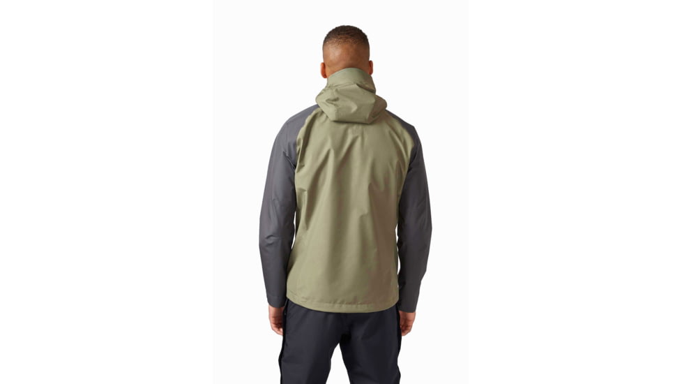 Rab Namche Paclite Jacket - Men's, Graphene/Light Khaki, Large, QWH-59-GLK-LRG