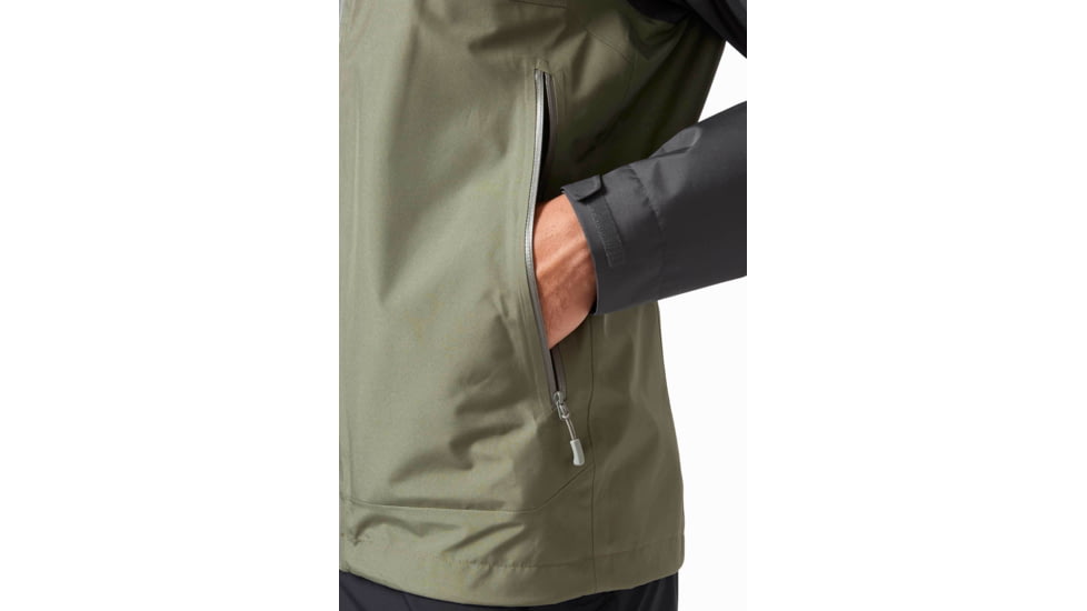 Rab Namche Paclite Jacket - Men's, Graphene/Light Khaki, Large, QWH-59-GLK-LRG