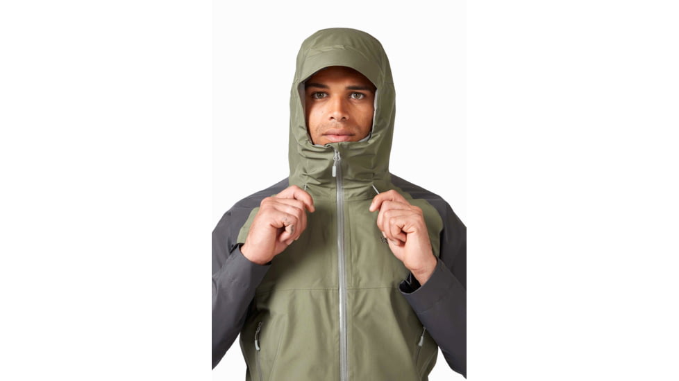 Rab Namche Paclite Jacket - Men's, Graphene/Light Khaki, Large, QWH-59-GLK-LRG