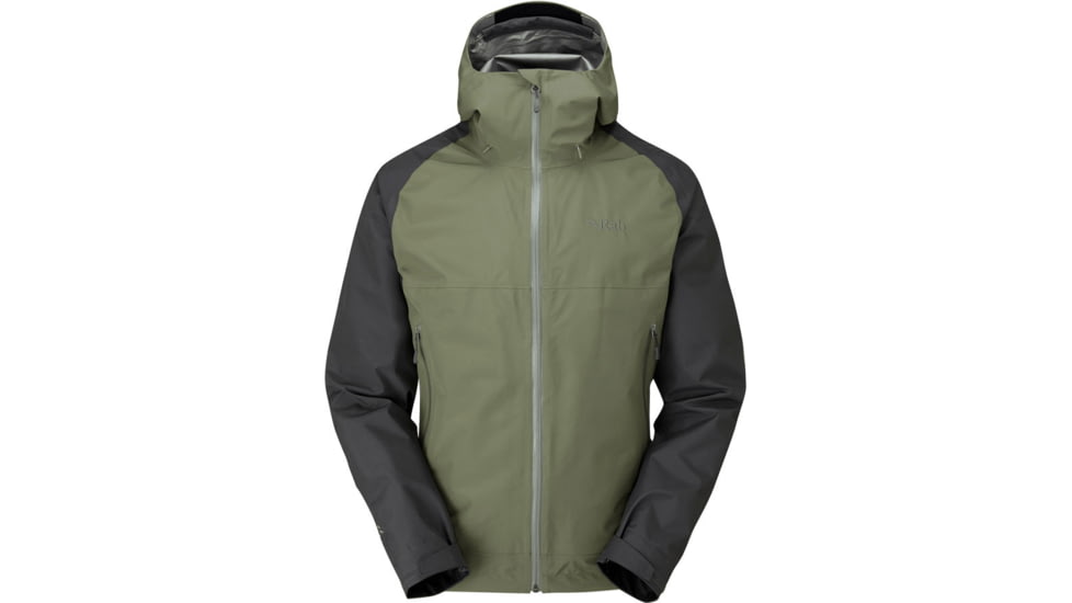 Rab Namche Paclite Jacket - Men's, Graphene/Light Khaki, Large, QWH-59-GLK-LRG