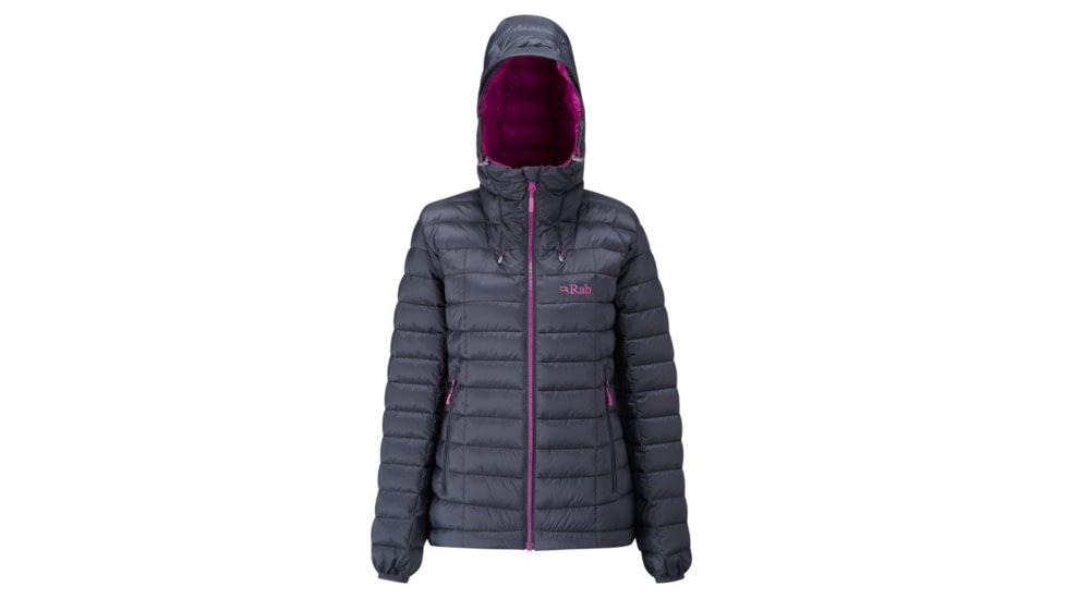Rab Nebula Jacket - Women's, Beluga/Peony, Medium, 317854