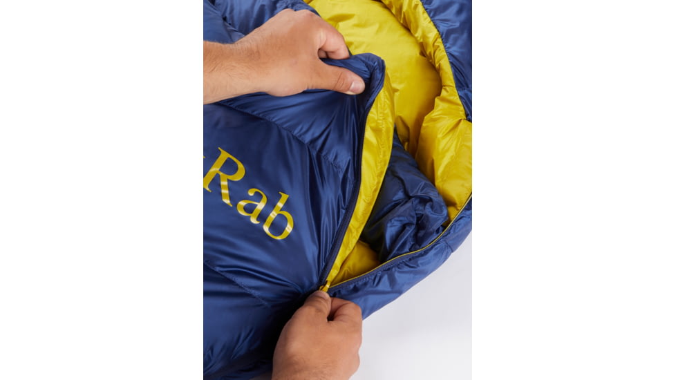 Rab Neutrino 400 Sleeping Bag, Nightfall Blue, Long, Left Zip, QSM-90-NFB-LNG-LZ