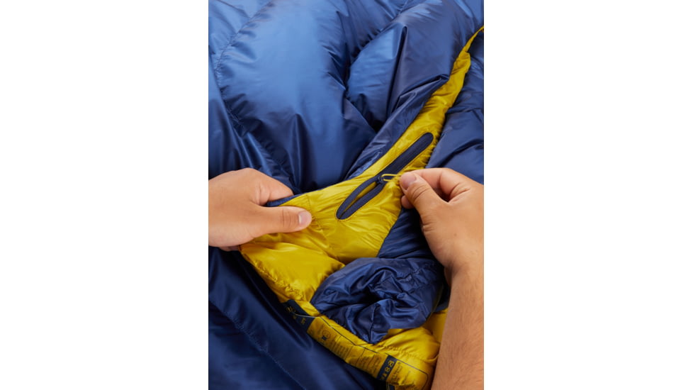 Rab Neutrino 400 Sleeping Bag, Nightfall Blue, Long, Left Zip, QSM-90-NFB-LNG-LZ