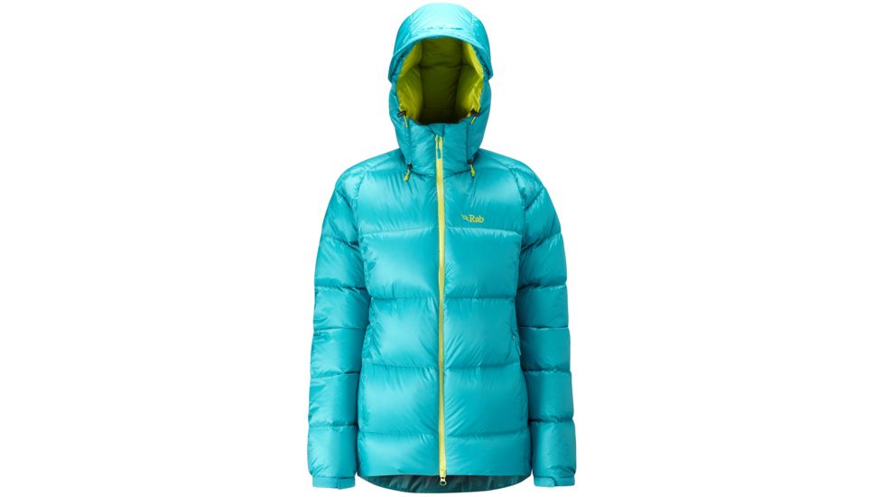 Rab Neutrino Endurance Jacket - Womens-Tasman/Chartreuse-Large