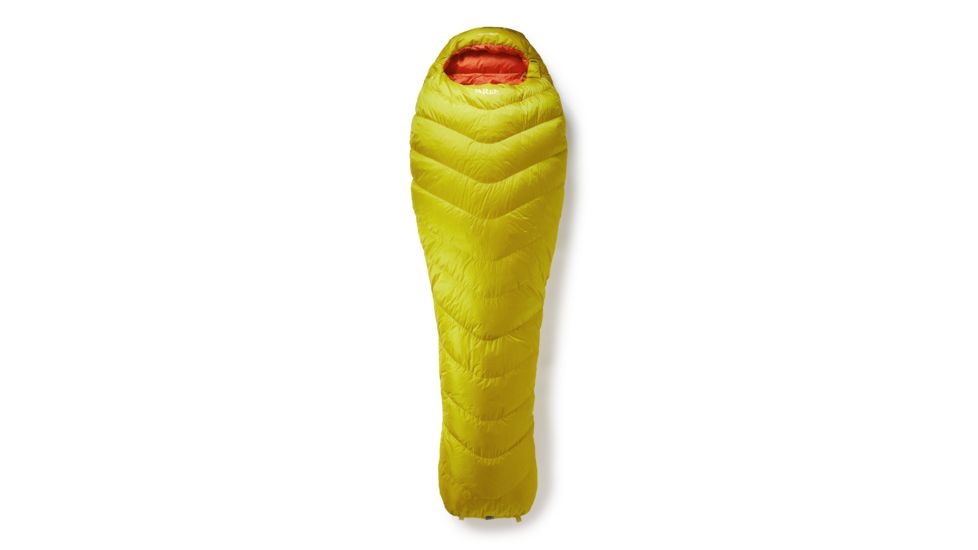 Rab Neutrino Pro 200 Sleeping Bag, Sulphur, Regular, Left Zip, QSM-61-SU-LZ