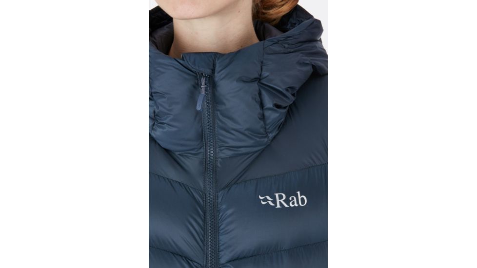 Rab Neutrino Pro Jacket - Womens, Beluga/Steel, 14, QDN-72-BE-14