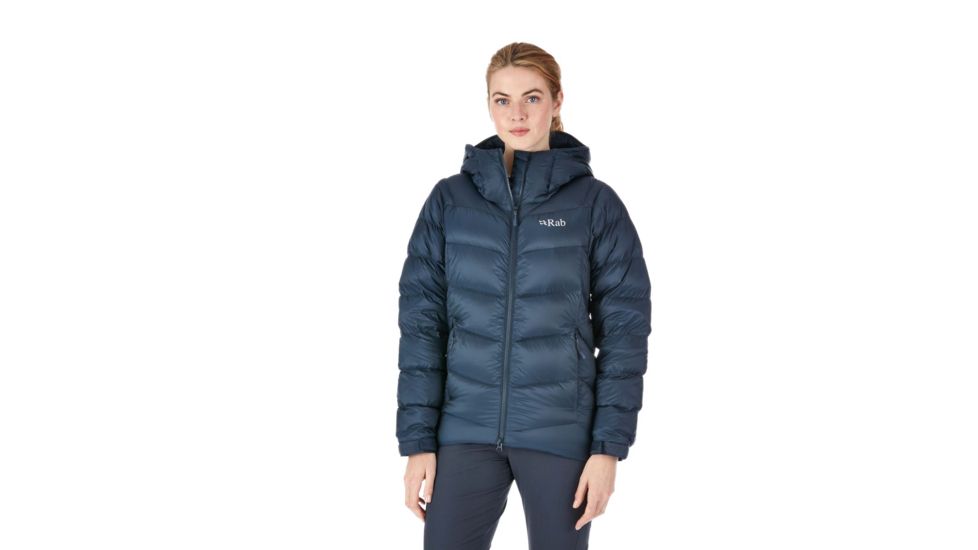 Rab Neutrino Pro Jacket - Womens, Beluga/Steel, 14, QDN-72-BE-14