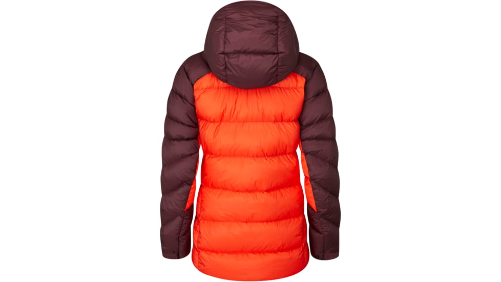Rab Neutrino Pro Jacket - Womens, Deep Heather/Red Grapefruit, Extra Large, QDN-96-DER-16