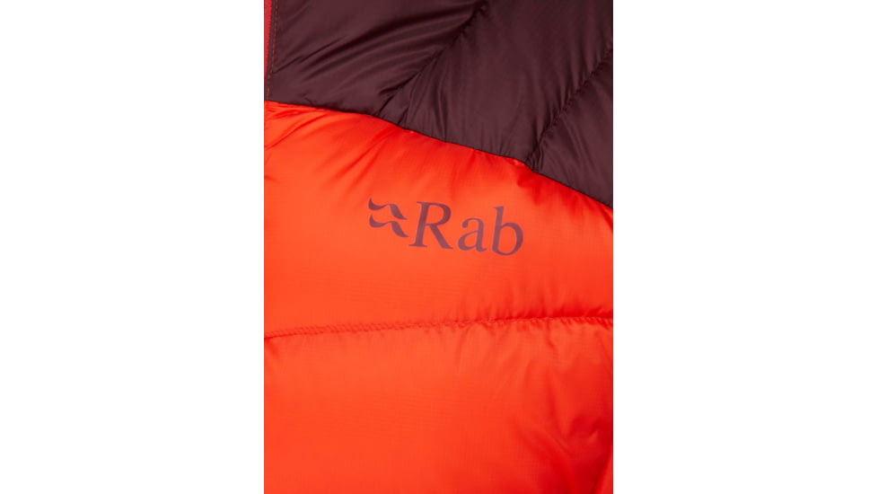 Rab Neutrino Pro Jacket - Womens, Deep Heather/Red Grapefruit, Extra Large, QDN-96-DER-16