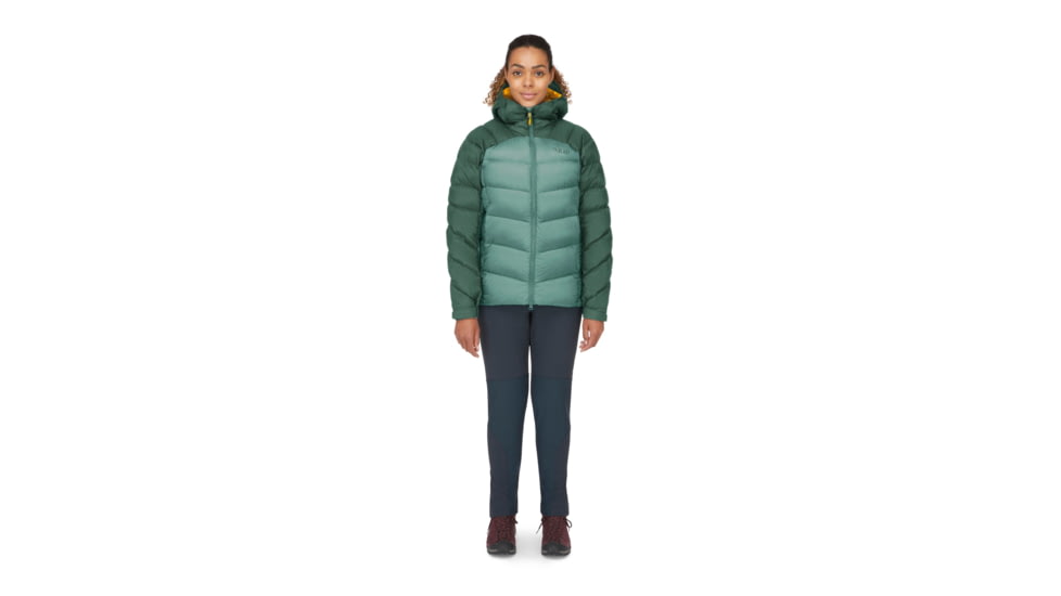 Rab Neutrino Pro Jacket - Womens, Green Slate/Eucalyptus, 14, QDN-96-GSE-14