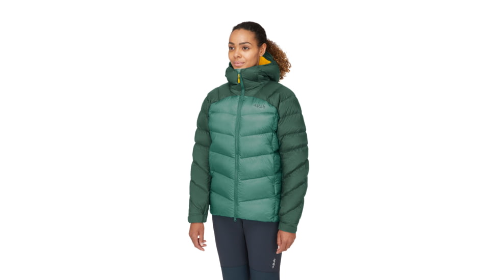 Rab Neutrino Pro Jacket - Womens, Green Slate/Eucalyptus, 14, QDN-96-GSE-14