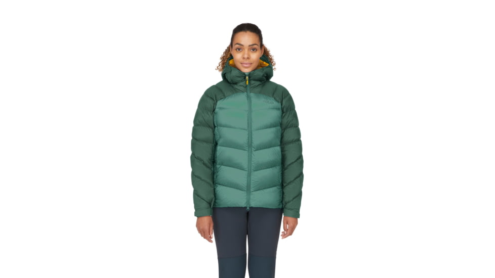 Rab Neutrino Pro Jacket - Womens, Green Slate/Eucalyptus, 14, QDN-96-GSE-14