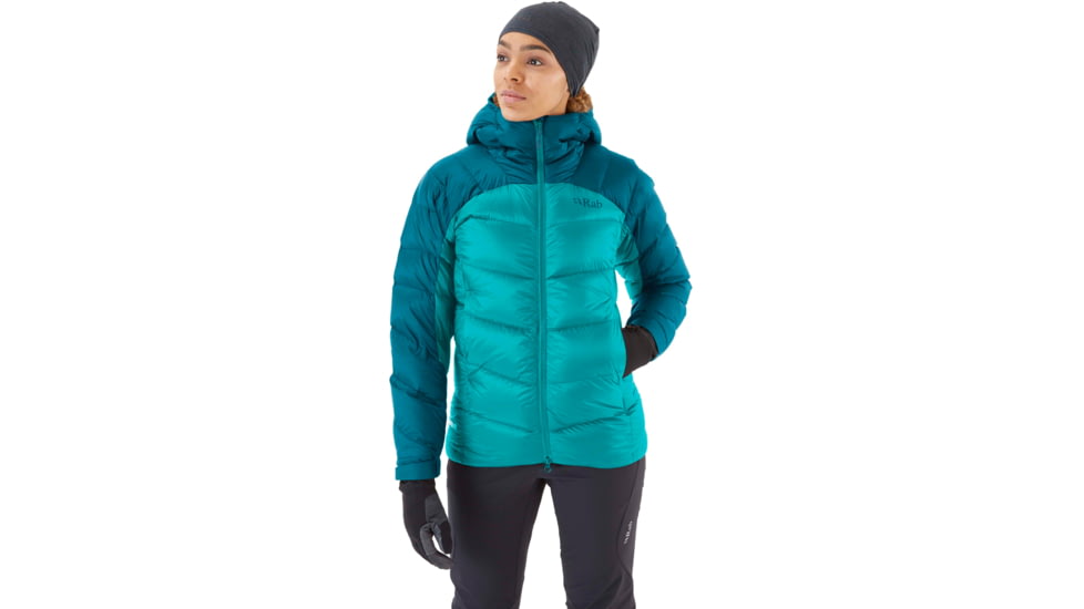 Rab Neutrino Pro Jacket - Womens, Ultramarine/Aquamarine, Large, QDN-96-ULA-14