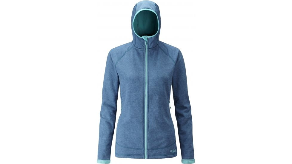 Rab Nucleus Hooded Jacket - Womens, Blazon, 16, QFB-10-BZ-16