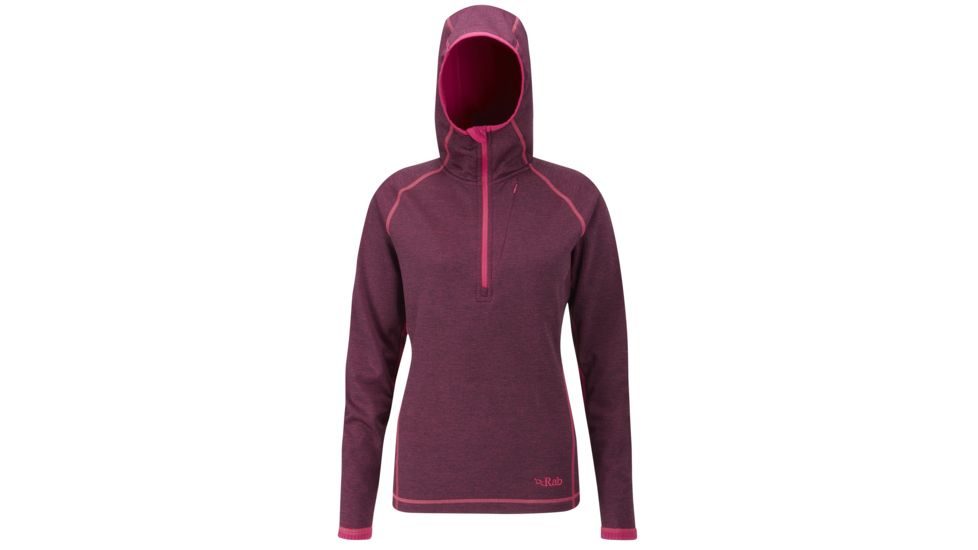 DEMO, Rab Womens Nucleus Hoody, Dark Raspberry, 12, QFA-84-DR-12-DEMO