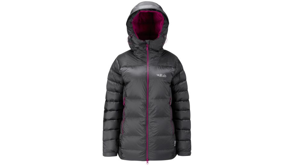 Rab Positron Jacket - Womens-Graphene/Peony-X-Large