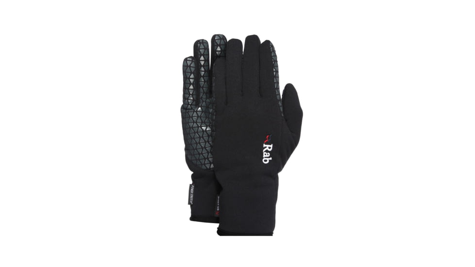 Rab Power Stretch Pro Grip - Womens, Black, Large, QAG-35-BL-L