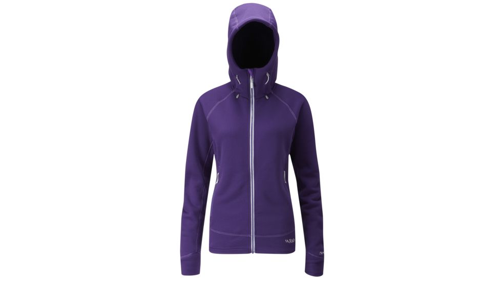 DEMO, Rab Womens Power Stretch Pro Hoodie, Juniper, 12, QFA-74-JU-12-DEMO