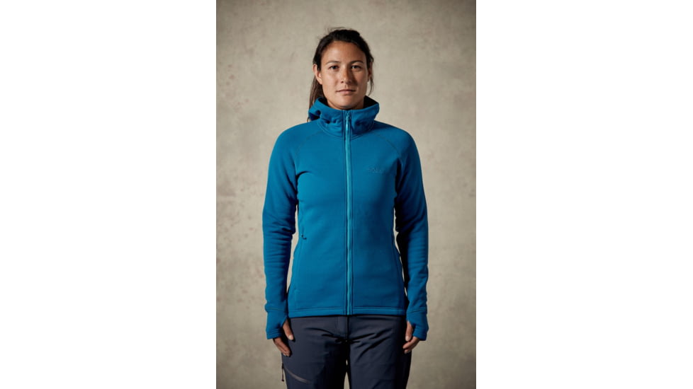 Rab Power Stretch Pro Jacket - Womens, Merlin, 12, QFA-94-ME-12